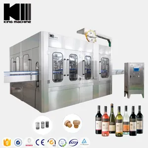 Automatic Liquor Red Wine Alcohol Glass Bottle Filling Line Bottling Machine