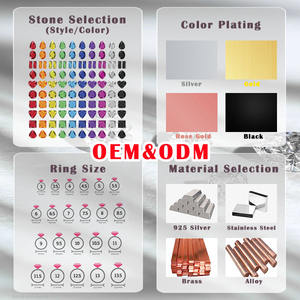 925 серебряные Роскошные обручальные кольца для женщин Персонализированные сапфировые повседневные Элегантные для свадебной вечеринки - Product Image 6