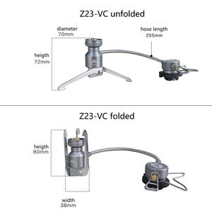 ขาตั้งเครื่องมือถอดเตาแก๊สแบบสามขา,อะแดปเตอร์อะลูมิเนียมอัลลอยสำหรับตั้งแคมป์กลางแจ้งแยกชิ้นส่วนได้ - Product Image 3