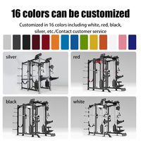 WENDY Smith Machine Squat Rack Comercial, Rack de Entrenamiento de Expansión Infinita, Multifuncional, de Acero, No Plegable, Completo para Gimnasio