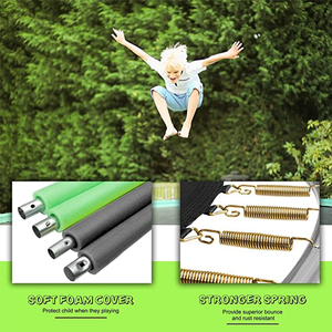 Trampolín Zoshine de 12 Pies y 14 Pies para Exteriores, Trampolín Grande para <span class=keywords><strong>Gimnasio</strong></span> con Red Protectora, Material de Espuma para Fitness para Adultos, Cama Elástica - Product Image 6