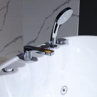 Baignoire de massage haut de gamme, silencieuse, moderne, ronde et ovale, pour 2 personnes, autoportante, avec jets hydromassants intérieurs