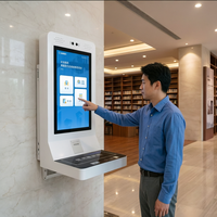 Kioscos de Autopago para Bibliotecas HAUMR, Multifuncionales, de Montaje en Pared, Compatibles con Código de Barras ISBN, Tarjeta RFID y Reconocimiento Facial