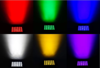 Projecteur LED RGB 24x15W étanche IP65 DMX512 pour éclairage de scène, mur et extérieur, idéal pour mariages, fêtes, concerts et événements