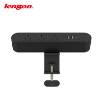 Prise australienne à 3 voies pour bord de table, prise électrique en cuivre pour bureau, chargeur de 30W compatible avec les normes US AU UK IT
