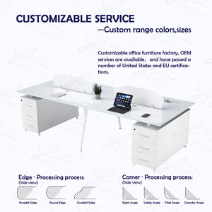 Escritorio <span class=keywords><strong>de</strong></span> Vidrio Moderno y Simple para Oficina en Casa o Dormitorio, <span class=keywords><strong>Mesa</strong></span> <span class=keywords><strong>de</strong></span> Computadora <span class=keywords><strong>de</strong></span> Hierro con Cajón, Muebles para Espacios Pequeños - Product Image 6