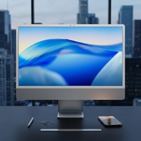 Business Use 23.8Inch All-in-one Desktop Computer Intel N150 Quad Core 4GB/6GB/8GB/16GB/32GB RAM SSD Storage Windows 10/11