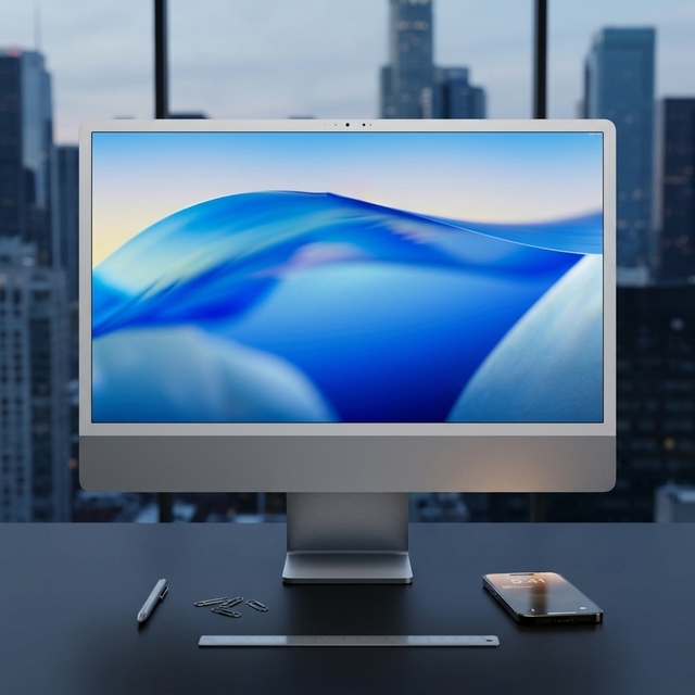 Business Use 23.8Inch All-in-one Desktop Computer Intel N150 Quad Core 4GB/6GB/8GB/16GB/32GB RAM SSD Storage Windows 10/11