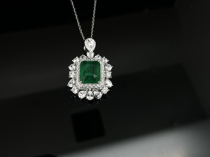 925 Silver Glass Necklace Shiny Stylish Square Shaped Perfect for Parties Everyday Wear Birthdays Surprise <b>Gift</b> for Girls L - Product Image 6