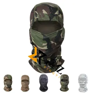 Vente en gros Cagoule noire Masque 3 trous Hiver Sas Style Beanie HatCustom Acrylique Ski Face Mask Beanie