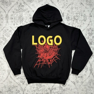 Felpa con Cappuccio Oversize di Alta Qualità 100% con Stampa Ragnatela, in Pile Pesante 450gsm, Stile Streetwear Uomo <span class=keywords><strong>Donna</strong></span> 2026 - Product Image 1