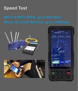 Multímetro de Telecomunicaciones SENTER S337 V2 con OPM, VFL, IPTV, DMM, Localizador de Fallas de Cable TDR, Probador de Líneas Telefónicas, Tarjeta SIM 4G, Speedtest de Cable - Product Image 4