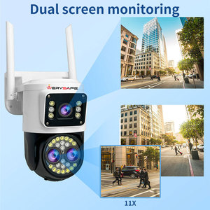 Werysafe 8MP 11X Zoom quang giám sát CCTV <span class=keywords><strong>Camera</strong></span> 4K ba ống kính ngoài trời Wifi âm thanh <span class=keywords><strong>PTZ</strong></span> Mạng an ninh máy ảnh - Product Image 4