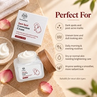 Crème Visage Éclaircissante et Unifiante au Niacinamide Fermenté, Arbutine, Acide Tranexamique et Glutathion pour Corriger les Taches Brunes