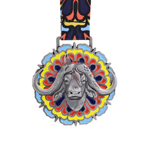 เหรียญกีฬาเคลือบทองพิมพ์ลาย UV แบบนูน 3 มิติ ตามสั่ง สำหรับการแข่งขันวิ่งมาราธอน วิ่งเทรล วิ่งเสมือนจริง และเหรียญแบบระเหิดสี - Product Image 3