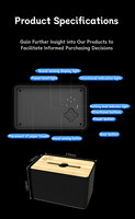 Pulsera Bloqueadora de Audio de 360 Grados, Anti Grabación, Protector de Micrófono, Dispositivo de Protección de Privacidad, Batería de 2600mAh 2.5