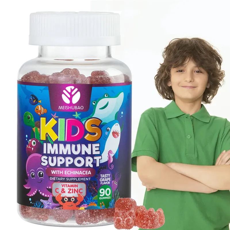 Giá tốt chất lượng miễn dịch tăng cường bổ sung chế độ ăn uống bổ sung cho năng lượng và hệ thống miễn dịch miễn dịch Gummies cho trẻ em