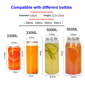 Factory Commercial Boba Pop Drink Beverage Glass Bottle Manual Semi Automatic Electric Pet Plastic Soda <strong>Cans</strong> <strong>Sealing</strong> <strong>Machine</strong> - Product Image 6