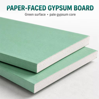 Plaque de plâtre imperméable 12,5 mm 1220x2440 mm 4x8 pi, résistante à l'humidité, pour plafond