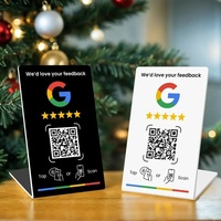 Etiqueta NFC con Código QR Dinámico NTAG215, Etiqueta de PVC Regrabable para Reseñas de Google, para Restaurantes, Hoteles, Negocios, Comentarios de Clientes