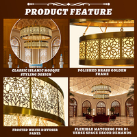 Lampe islamique personnalisée, décoration intérieure, restaurant, salle à manger, mosquée, lustre LED, luminaire suspendu