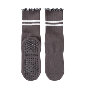 Calzini da Yoga Pilates e Trampolino in Cotone Traspirante Antiscivolo con Balza Personalizzati di Fabbrica Vendita Calda - Product Image 3