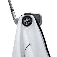 Serviette de golf à prix d'usine avec clip magnétique, serviette de golf en microfibre gaufrée magnétique pour serviettes de golf