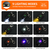 Mini lampe torche portable d'extérieur EDC 500 lumens rechargeable étanche IP54 LED UV avec clip magnétique
