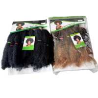 Extensions de cheveux synthétiques Kinky Bulk 120g pour tresses africaines, tresses au crochet Marley Kinky Curly, cheveux souples à trame simple