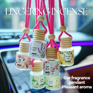 Perfume para Auto en Mini Botella de Vidrio Colgante, Aromatizante de Aceites Esenciales con Múltiples Aromas, Venta al Por Mayor - Product Image 4