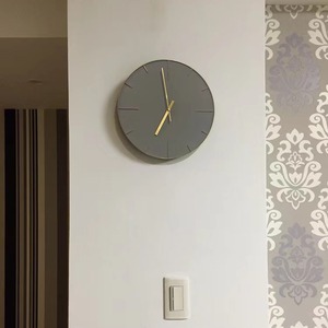 Cemento explosivo <span class=keywords><strong>arena</strong></span> piedra tridimensional Simple moderno moda ambiente creativo sala de estar decoración <span class=keywords><strong>Reloj</strong></span> de pared - Product Image 3