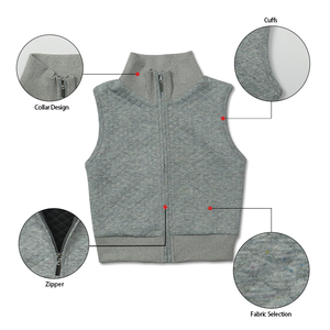 Nuovo Design 4 colori colletto alla coreana cerniera bambino bambini autunno neonato gilet gilet - Product Image 2