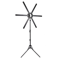 Simock - Ventes Flash : Éclairage Professionnel 90W pour Photographie et Maquillage, Anneau Lumineux LED à 6 Tubes Effet Étoilé pour Maquillage et Diffusion en Direct