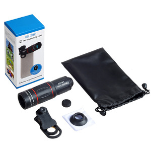 Lente Teleobjetivo Externa <span class=keywords><strong>para</strong></span> Teléfono Móvil 18X con Trípode, Lente de Cámara Teleobjetivo Universal de Vidrio Óptico <span class=keywords><strong>para</strong></span> iPhone - Product Image 6