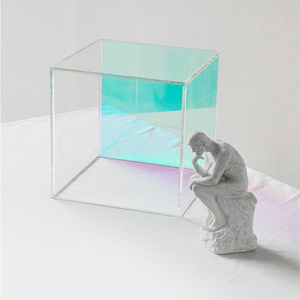 Caja acrílica de color fantasma, decoración de montaje de escritorio, caja de exhibición publicitaria para transportar objetos - Product Image 6