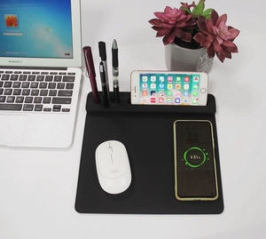 Nuovo prodotto caricabatterie di ricarica wireless Logo ricarica wireless personalizzata presenta mouse pad home office desk organizer - Product Image 2