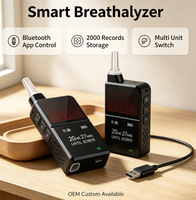 Alcoholímetro de celda de combustible Airsense H3 Pro para aplicación, exportación a Excel, pantalla IPS, recargable, OEM, venta al por mayor, 0.40%
