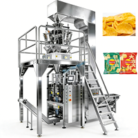 Machine d'emballage automatique de sachets de chips et de snacks avec pesage et injection d'azote pour chips de pommes de terre et de bananes, prix usine