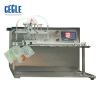 Machine de remplissage et de bouchage de sachets souples à bec verseur (20-1000 ml) avec 4 buses