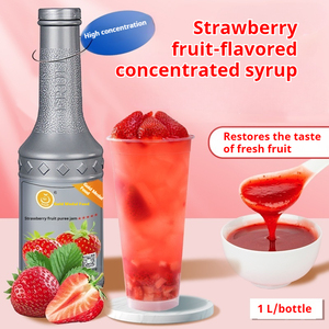 Blueberry trái cây bột giấy mứt dâu xoài xi-rô thành phần cho trà bong bóng chất lỏng ngọt trong chai từ cửa hàng trà sữa - Product Image 4