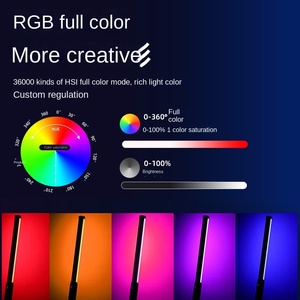 Luce di Riempimento RGB Portatile per <span class=keywords><strong>Fotografia</strong></span>, Lampada LED Ricaricabile USB per Trasmissioni dal Vivo all'Aperto - Product Image 2