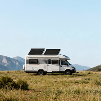 100W Monokristallines Solarmodul aus gehärtetem Glas für Wohnmobil-Klimaanlagen, Tiny Homes, Gewächshäuser, Ventilatoren, Bienenstöcke und Monitore