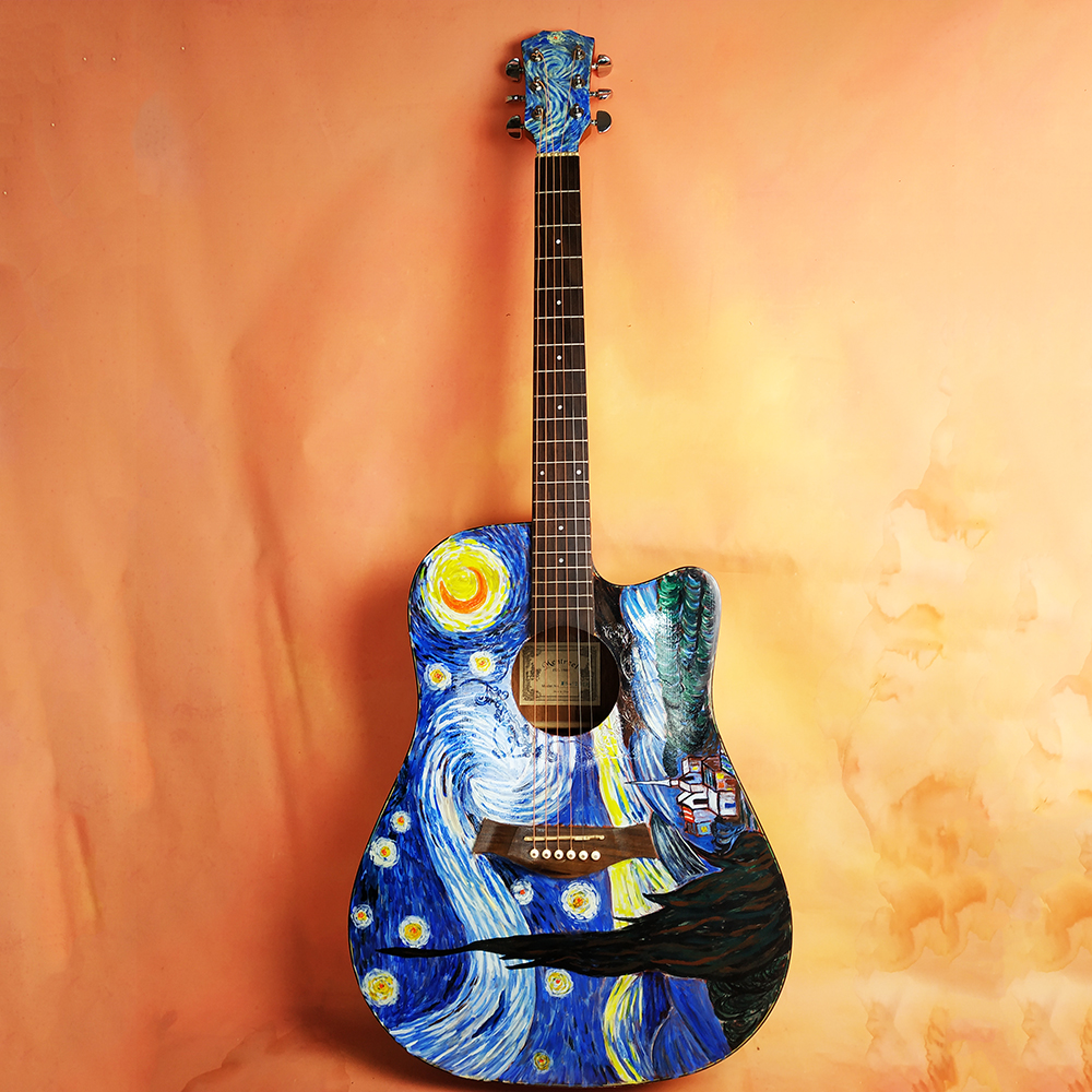 Encuentre el mejor fabricante de guitarras pintadas y guitarras pintadas  para el mercado de hablantes de spanish en alibaba.com
