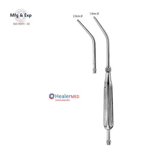 Tube d'aspiration chirurgical Coupland 1,5 mm en acier, instruments de chirurgie générale manuels, certifié CE Classe I, modèle 01-630, garantie à vie - Product Image 1