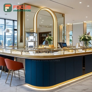 High Visibility Jewelry Store Display Furniture Laminated Finish Mall Counter Jewelry Cabinet - Product Image 3