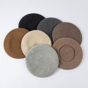 Béret en laine 100% pour femme et homme, broderie personnalisée de haute qualité, vente en gros - Product Image 4
