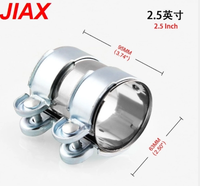 Klem Pipa Knalpot Universal Stainless Steel 2"/2.5" SS304 |   Klem Downpipe Turbo Heavy-Duty dengan Baut Anti-Lepas Kekuatan Tinggi