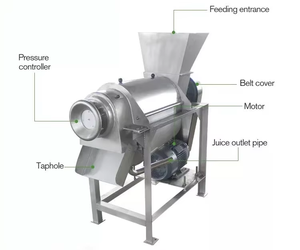Commercial Fruit Pineapple and Vegetable Screw <b>Juice</b> Extractor <b>Machine</b> - Product Image 5