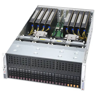 Serveur Supermicro d'origine 4124GS TNR 2 CPU Huit voies Système AMD EPYC GPU Calcul de l'apprentissage profond Serveur en rack