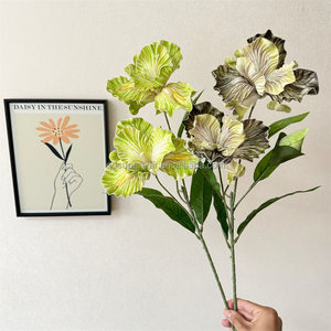 E-682 - Ramilletes de <span class=keywords><strong>Iris</strong></span> Artificiales EVA Hechos a Mano al por Mayor, 3 Cabezas, Flores Decorativas para Navidad y Graduación - Product Image 5